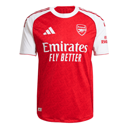Authentic SAKA #7 Arsenal Home Soccer Jersey 2025/26 Red