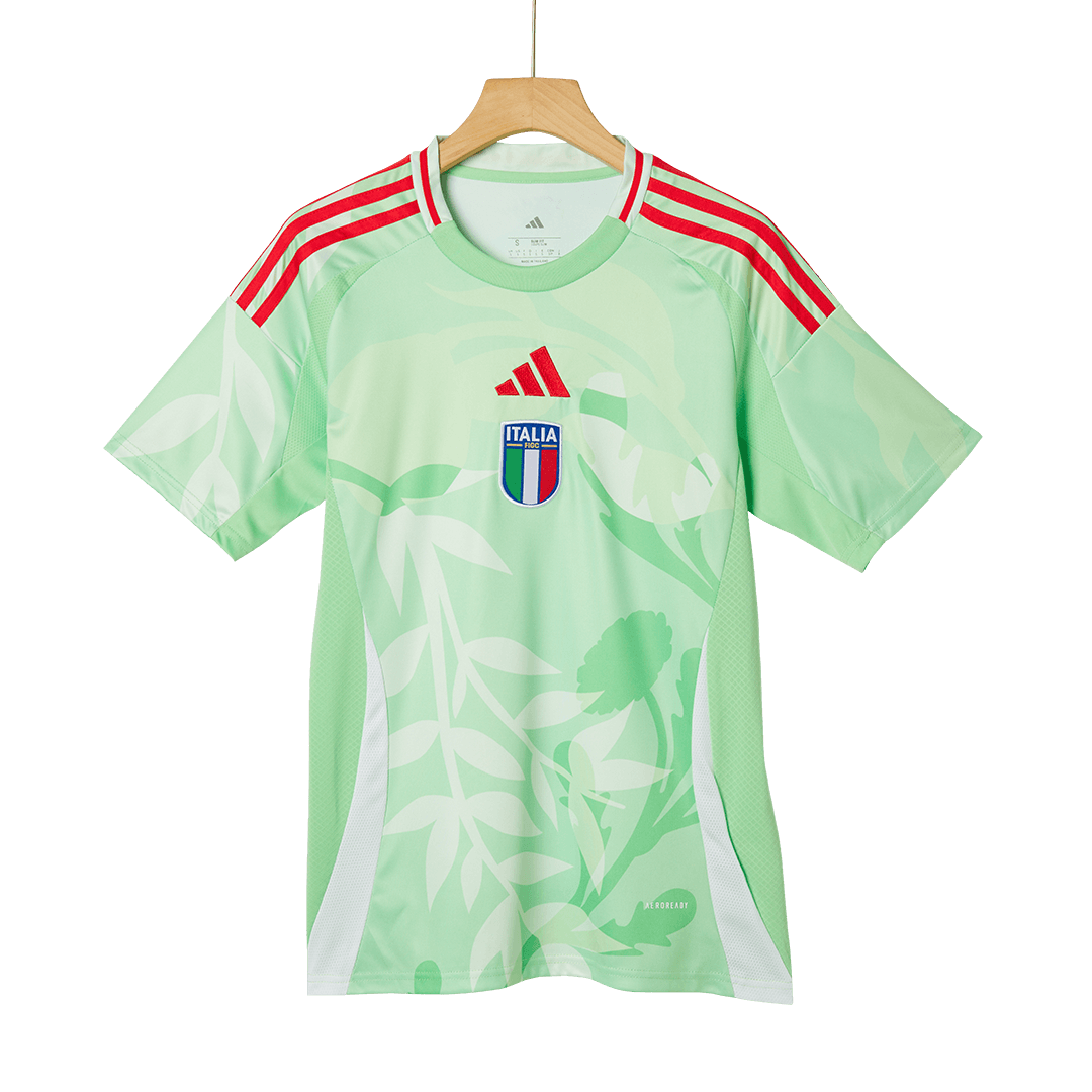 Men's Italy Away Soccer Jersey 2025 Green - Women's Euro