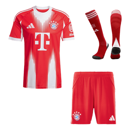Bayern Munich Home Soccer Jersey Kit(Jersey+Shorts+Socks) 2025/26 Red