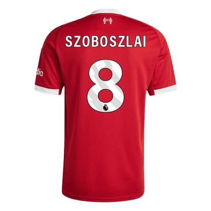 SZOBOSZLAI #8 Liverpool Home Soccer Jersey 2025/26