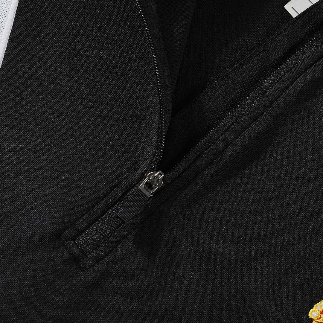 Real Madrid Zipper Sweatshirt Kit(Top+Pants) 25/26 Black