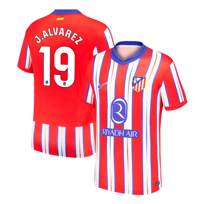 J.ALVAREZ #19 Atletico Madrid Home Soccer Jersey 2024/25