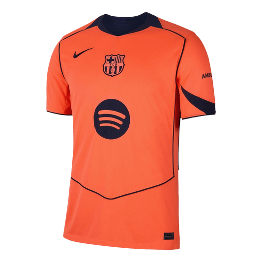 Barcelona Third Away Soccer Jersey 2025/26 Orange