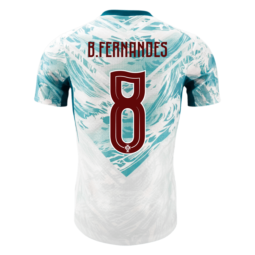 Authentic B.FERNANDES #8 Portugal Away Soccer Jersey 2026