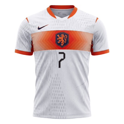 Authentic XAVI #7 Netherlands Away Soccer Jersey 2026