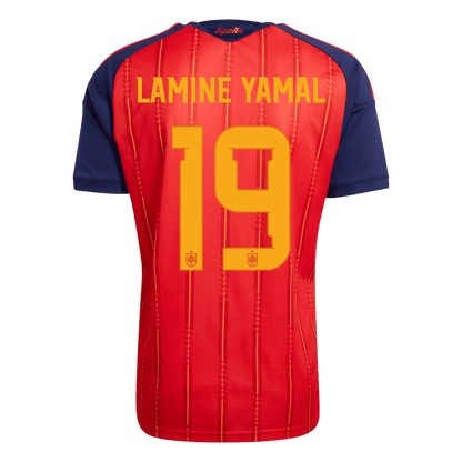Authentic LAMINE YAMAL #19 Spain Home Soccer Jersey 2026