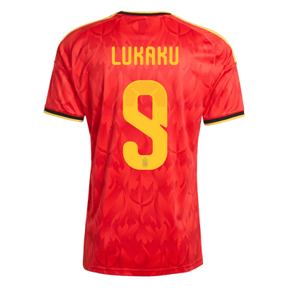 LUKAKU #9 Belgium Home Soccer Jersey World Cup 2026 Red