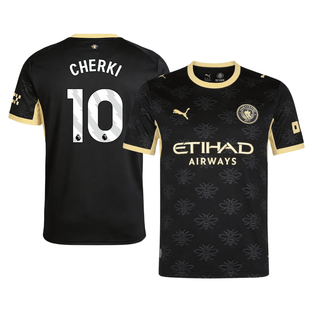 CHERKI #10 Manchester City Away Soccer Jersey 2026/27 Black
