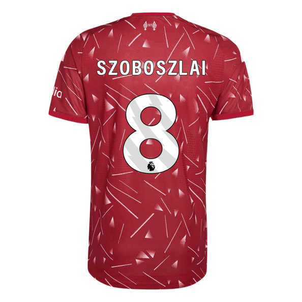 Authentic SZOBOSZLAI #8 Liverpool Home Soccer Jersey 2026/27