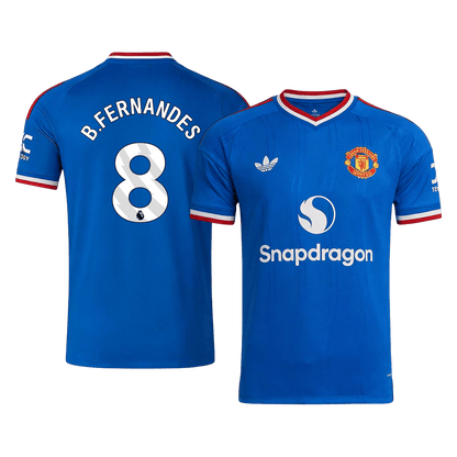 B. FERNANDES #8 Manchester United Away Soccer Jersey 2026/27 Blue