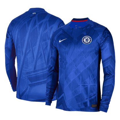 Chelsea Home Long Sleeve Soccer Jersey 2025/26 Blue