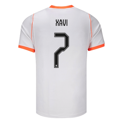 XAVI #7 Netherlands Away Soccer Jersey World Cup 2026 White
