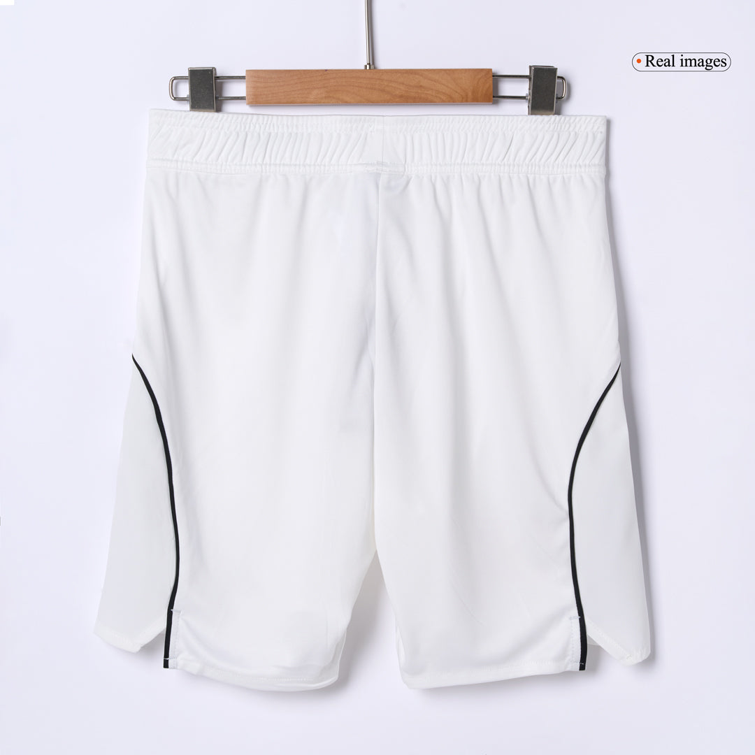 Authentic Manchester United Home Soccer Shorts 25/26 White