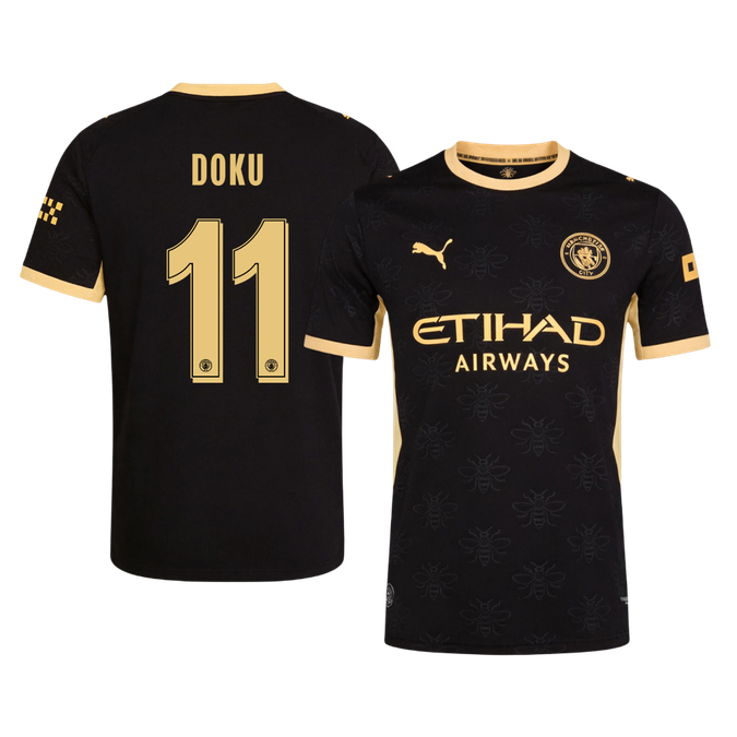 Authentic DOKU #11 Manchester City Away Soccer Jersey 2026/27