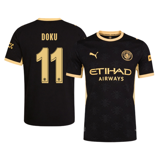 Authentic DOKU #11 Manchester City Away Soccer Jersey 2026/27