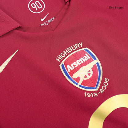 Retro BERGKAMP #10 2005/06 Arsenal Home Soccer Jersey