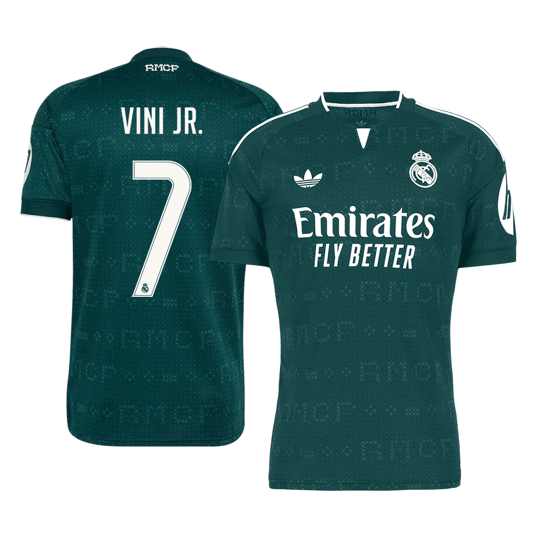 VINI JR. #7 Real Madrid Away Soccer Jersey 2026/27 Green