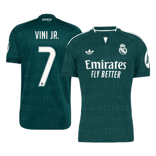 VINI JR. #7 Real Madrid Away Soccer Jersey 2026/27 Green