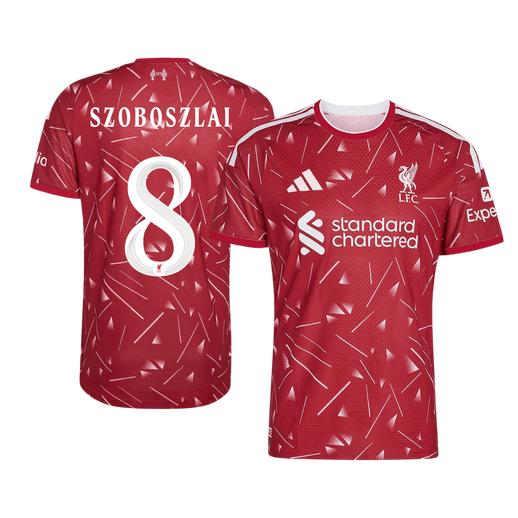 Authentic SZOBOSZLAI #8 Liverpool Home Soccer Jersey 2026/27