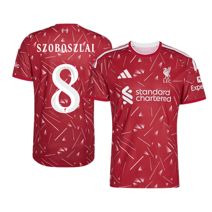 Authentic SZOBOSZLAI #8 Liverpool Home Soccer Jersey 2026/27