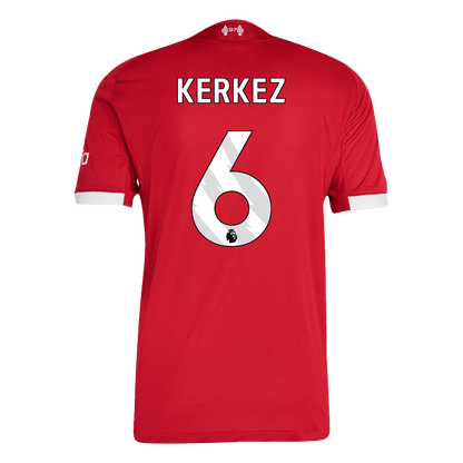 Authentic KERKEZ #6 Liverpool Home Soccer Jersey 2025/26 Red