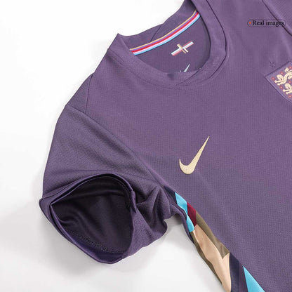 Kid's England Away Soccer Jersey Kit(Jersey+Shorts) Euro 2024