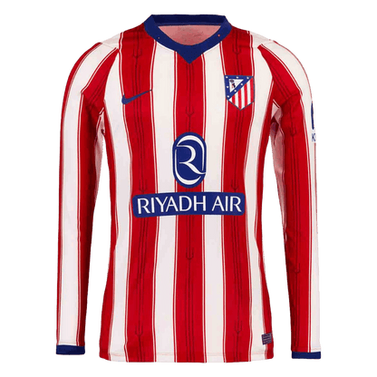 Atletico Madrid Home Long Sleeve Soccer Jersey 2026/27 Red&White