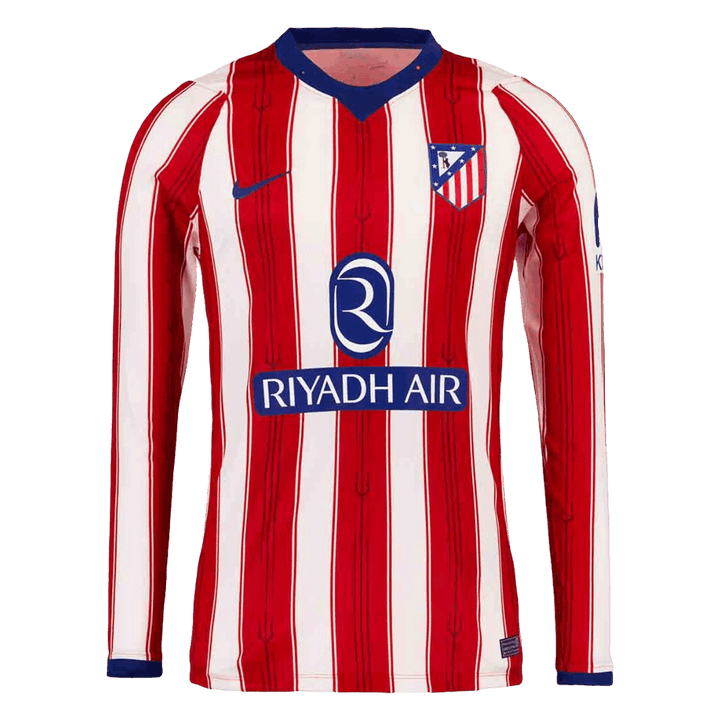 Atletico Madrid Home Long Sleeve Soccer Jersey 2026/27 Red&White