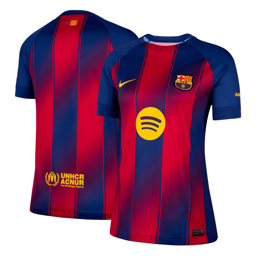 Women's Barcelona Home Soccer Jersey 2025/26 Blue&Red