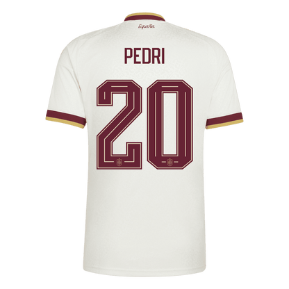 PEDRI #20 Spain Champion Edition Away Soccer Jersey World Cup 2026 White