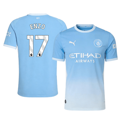 Authentic ENZO #17 Manchester City Home Soccer Jersey 2026/27