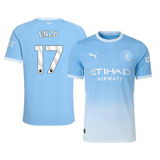Player Version ENZO #17 Manchester City Home Football Jersey 2026/27