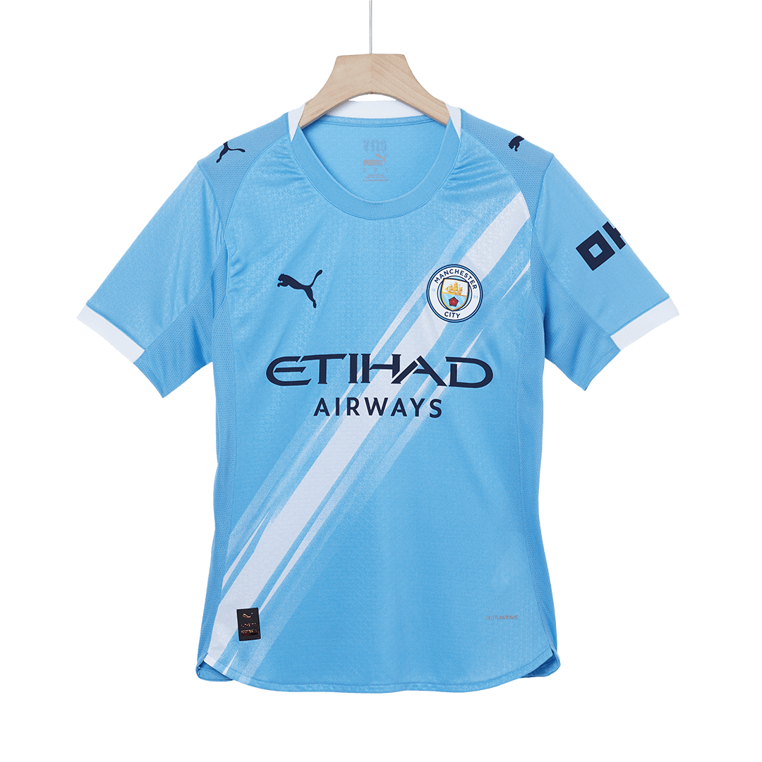 Authentic DE BRUYNE #17 Manchester City Home Soccer Jersey 2025/26