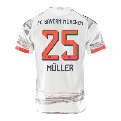 Authentic  MÜLLER  #25 Bayern Munich Away Soccer Jersey 2025/26 White