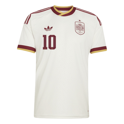 OLMO #10 Spain Away Soccer Jersey World Cup 2026 White
