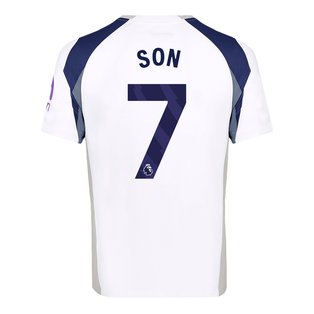 SON #7 Tottenham Hotspur Home Soccer Jersey 2025/26 White