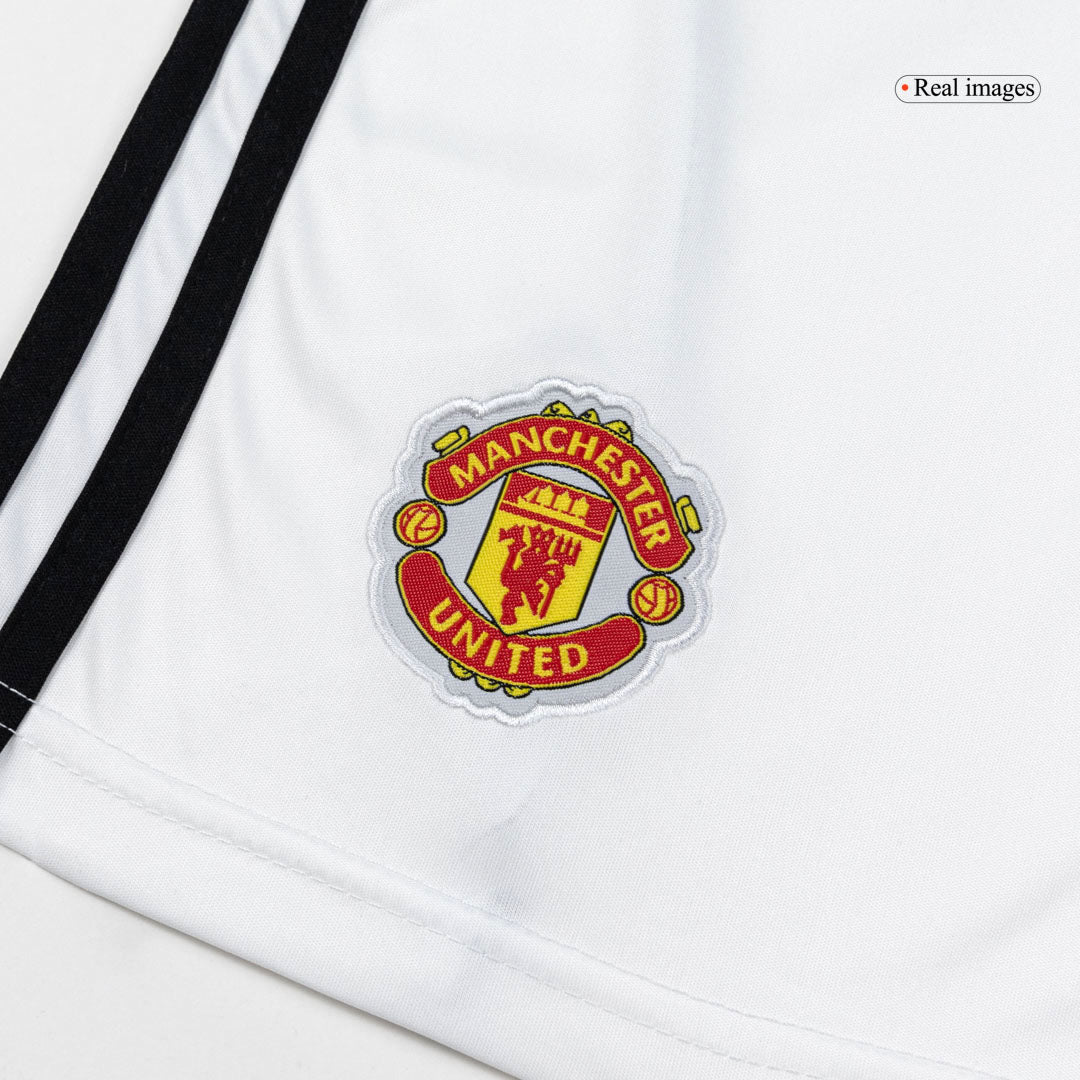 Manchester United Home Soccer Shorts 25/26 White