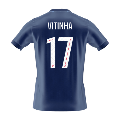 VITINHA #17 PSG Home Soccer Jersey 2025/26