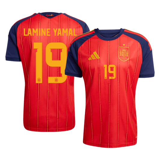 LAMINE YAMAL #19 Spain Home Soccer Jersey World Cup 2026 Red