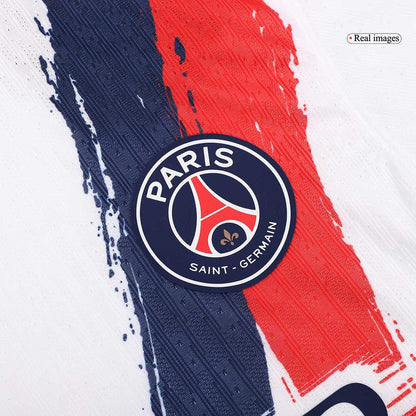 Authentic  O.DEMBÉLÉ #10 PSG Away Soccer Jersey 2024/25 White