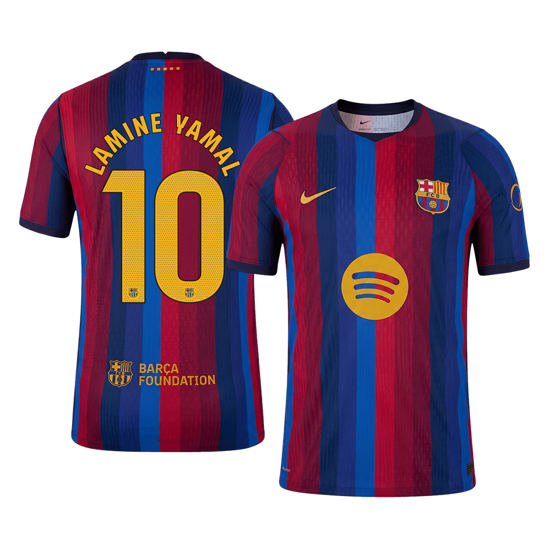 Player Version LAMINE YAMAL #10 Barcelona Home Football Jersey 2026/27