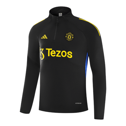 Manchester United Zipper Sweatshirt Kit(Top+Pants) 25/26 Black