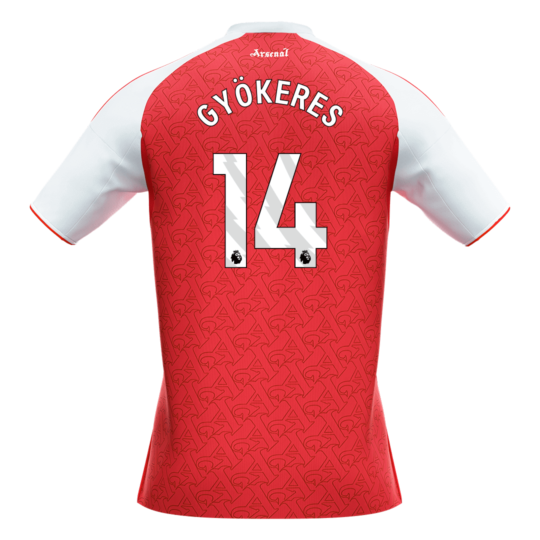 GYÖKERES #14 Arsenal Home Soccer Jersey 2025/26 Red