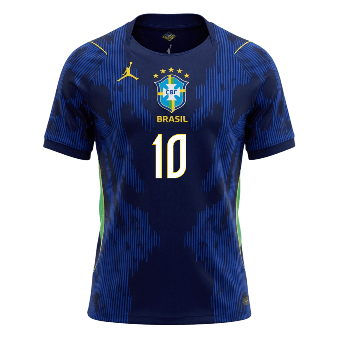 NEYMAR JR. #10 Brazil Away Soccer Jersey World Cup 2026 Navy