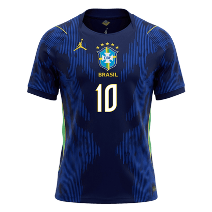 NEYMAR JR. #10 Brazil Away Soccer Jersey World Cup 2026 Navy
