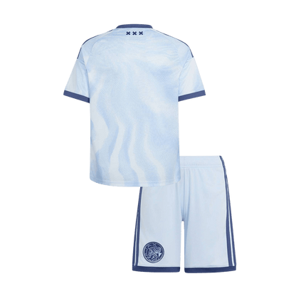Kids Ajax Third Soccer Jersey Kit (Jersey+Shorts) 2026/27 Blue
