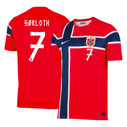 SØRLOTH #7 Norway Home Jersey World Cup 2026