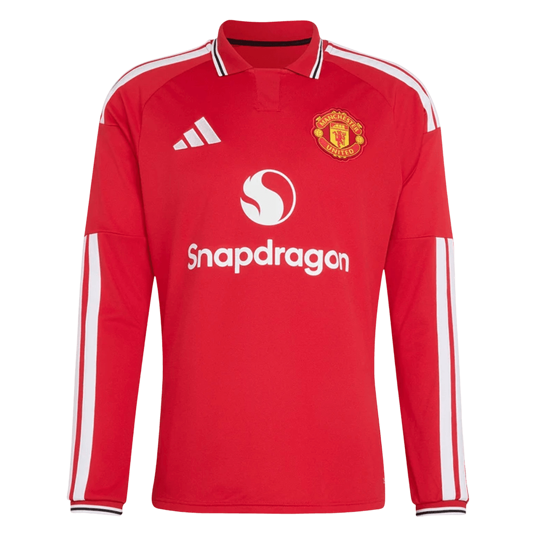 Manchester United Home Long Sleeve Soccer Jersey 2026/27 Red