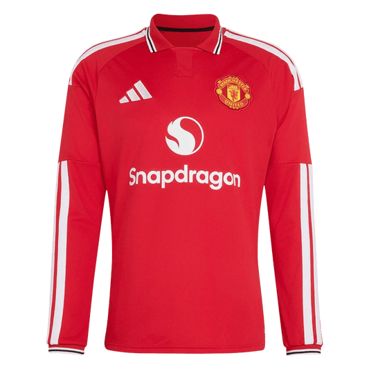 Manchester United Home Long Sleeve Soccer Jersey 2026/27 Red