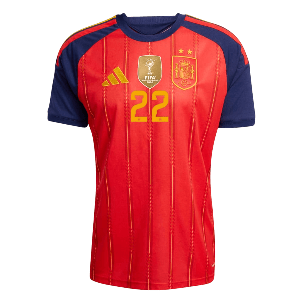 Authentic CUBARSÍ #22 Spain Home Soccer Jersey 2026